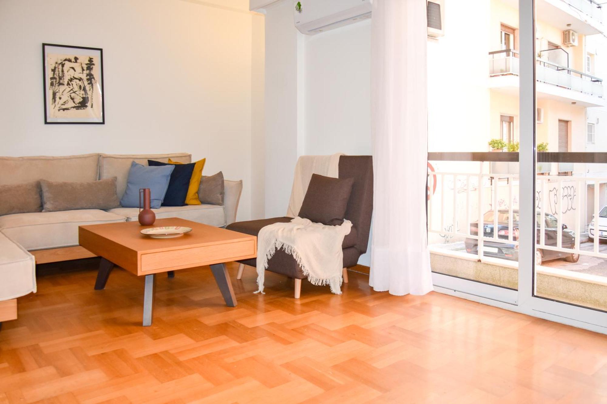 Spacious Modern Apartment In Pagkrati Athén Kültér fotó